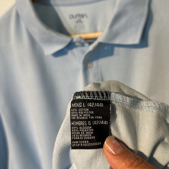 Light blue Men’s Polo - Picture 7 of 7